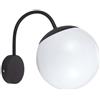 V-TAC Lampada da parete esterno IP44 E27 palla in basso nero opaco VT-1223-11823