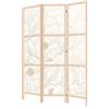 LUMASOUL Separe Divisorio Interno Monofacciale - Paravento da Interno 3 Pannelli Divisorio per Ambienti - Divisori per Interni con Motivo Giapponese - 135x172 cm