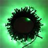 Partenopea serie stringa catena luminosa di luci 500 LED per albero di Natale da Esterno natalizie ed Interno controller con 8 giochi di luce e Memoria cavo verde (Luce Verde, 25 Metri)