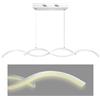 MAKA change your life quality Maka Lampadario a Sospensione Moderno | Lampadario LED Soffitto per Soggiorno, Cucina, Camera da Letto | Luce Calda 3000K | Lampada Sospesa | 25W | Alluminio 90x5x90 cm
