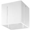SOLLUX lighting SOLLUX Lampada PIXAR Illuminazione Lampadina LED Alluminio Paralume Quadrato Minimalista Installazione Facile Colore Bianco 10x10x10 cm Plafoniera