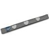 Beautissu Paraspifferi Imbottito per Porta e finestra Tuuli Hr L120xP8xA8 cm in Poliestere - paraspiffero Universale porte e finestre - paravento sottoporta Isolante - Contro Il Freddo - Antracite