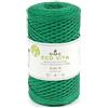 Merceria Pour Toi... Filato NOVA VITA 4 - DMC - Uncinetto Maglia Macramé 250 g - 200 m | Filato in cotone riciclato | (08 Verde lurex)