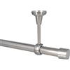 Sento Kit Bastone per Tende in Metallo 25mm Acciaio Inox Montaggio a Soffitto 420 cm ALBANA
