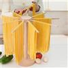 Toaboa Stendipasta in legno, 46 cm x 40 cm, per pasta fino a 4,5 kg, asciugacapelli con 9 bracci rimovibili, riutilizzabili, per spaghetti (A)