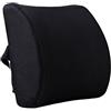 HomDSim Cuscino Lombare in Memory Foam Supporto per la Parte Bassa della Schiena Cuscino Correttore di Postura Sedile Auto Casa Sedia da Ufficio (Nero)
