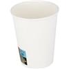 Nicoletti Coffee Nicoletti 50 Bicchieri di Carta Bianchi Paper Cup White 100% BIO con o Senza Coperchio munito di Foro (300 ML Solo Bicchieri)