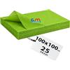 Generic GM 25 Pezzi - Tovaglie in TNT 100x100cm Colore VERDE MELA, Tovaglie Coprimacchia in TNT Tessuto non Tessuto Ideali per la ristorazione vari colori