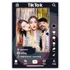 LARGE FORMAT Cornice per Selfie Personalizzata Formato Grande 65×95 cm - Ispirata a TikTok - per Eventi e Photo Booth - Graf 20