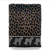 Jumbo Asciugamano Maxi Telo Mare Extra Spugna Cimata Egiziana Lavorazione Jaquard 90x170cm vari colori (Leopardo)