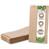 BIOZOYG Sacchetti di Carta Organici Buste Pane Sacchetti Panini compostabili I Bustina Panettiere Buste biodegradabili per Panini Panetteria I 1000 Bustine marroni Sacchetti Piatti 15x6x28 cm