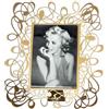 Arti & Mestieri Scarabocchio - Porta foto grande di Design 100% Made in Italy - in Ferro, 26 x 30H cm (Oro Laccato)