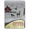 Tex family TELO ARREDO COPRITUTTO GRAN FOULARD COPRILETTO COPRIDIVANO TESSUTO TIROLESE MONTAGNA ROSSO - 2 PIAZZE