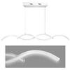 MAKA change your life quality Maka Lampadario a Sospensione Moderno | Lampadario LED Soffitto per Soggiorno, Cucina, Camera da Letto | Luce Fredda 6500K | Lampada Sospesa | 25W | Alluminio 90x5x90 cm