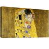 canvashop Quadri Moderni Il Bacio Di Klimt Cm 120X70 Quadro Su Tela Canvas Stampe Da Parete Soggiorno Camera Da Letto Arredo Casa Arte
