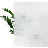 DecoMeister Pellicola Statica per Finestre 45x150 cm - Pellicola per Vetri Decorativa in PVC Perdita di Luce e Senza Colla - Facile da Applicare per Finestra e Cabina Doccia - Modello Zigzag