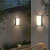 Partenopea® Applique lampada a LED Lampada da parete per muro esterno plafoniera balcone giardino androni impermeabile IP65 da 10W (Nero, Luce Bianca naturale 4000K)