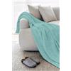 IlGruppone Telo Arredo Tinta Unita in Cotone Panama Grandfoulard Copridivano Copriletto Sofà Made in Italy - Azzurro Chiaro - 1 Posto 280x170