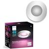Philips Hue Xamento White & Color Ambiance faretti da incasso 1 confezione, luci da bagno dimmerabili per il sistema di illuminazione Hue, controllo intelligente della luce tramite voce e app.