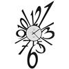 Arti & Mestieri Big Bang - Orologio da Parete di Design 100% Made in Italy - in Ferro, 31 x 55 cm - Nero Goffrato