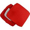 Russo Tessuti 6 Cuscini Sedie Cucina Coprisedia Imbottiti Tinta Unita Vari Colori Elastico-Rosso