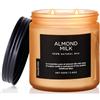 M&SENSE Candela profumata al latte di mandorla, regalo per le vacanze, 70 ore di durata, 2 stoppini di cera di soia, candela dolce e irresistibile per il relaxCandle for Relaxtion