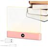 Generico Lampada Da Lettura,Luce Piatta A LED, Reading Lights For Books In Bed, Book Reading Light, Pannello Dimmerabile, For Bedroom Office Dormitory College Library Work Camping Travel