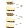 Jiuvaso 5 Pezzi Di Base per Lampada R7s, Portalampada in Ceramica, Adattatore per Lampade Alogene R7s, Lampade a Ioduri Metallici, Ottimi per Forni E Grill, Offrendo Resistenza Al Calore E Durata