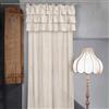 AT17 Tenda con balze Shabby Chic Etoile Collection 140 x 290 cm Colore Avorio Chiaro