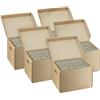 IMBALLAGGI 2000-10 Scatole Trasloco 40x30x30, Scatole Cartone con Coperchio e Divisori per Trasporto 24 Porta Bicchieri o 12 Calici Fino 5kg, Scatoloni per Trasloco 100% Eco Doppio Strato Rinforzato