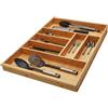 ORGA-BOX 3 Inserto portaposate BAMBOO per cassetto 80 cm (473 x 697 mm) con 7 scomparti inserto cassetto in legno per cucine Nobilia da agosto 2012