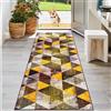 KwuSeug Tappeto Cucina Antiscivolo Lavabile 60 x 240 cm Tappeto Passatoia per Corridoio Moderno Tappeti Assorbente Tappeto Runner per Cucina Soggiorno Camera da Letto Ingresso Lavanderia