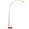 Qazqa arc-basic - LED Dimmerabile Lampada da terra arco dimmer incluso Moderno - 1 luce - L 120 cm - Rame - Moderno - Soggiorno I Camera da letto
