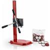 VIRSUS Tappatrice a Cremagliera 3 Leve RE220, Misura 27x52 cm, Peso 3,25 kg, Capsulatrice a Colonna Manuale da Tavolo per Tappi Corona Ø 26 mm Bottiglie Vino Birra + 100 Tappi a Corona Diam 26 mm