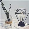 Mengjay Trade Lampada da tavolo Vintage Stile Gabbia in Ferro, Lampada da Scrivania Industriale con Cavo, E27 Illuminazione Decorativa, Luce Notturna per Soggiorno Camera da Letto Ufficio (B)