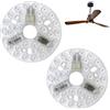 Genérico Sostituzione della Luce LED Ventilatore da Soffitto 15W 3CCT Dimmerabile Kit di Modernizzazione con Funzione di Memoria Base in Alluminio Universale Compatibile con la maggior parte dei