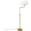 QAZQA ladas - LED Lampada da terra con braccio girevole Moderno - 1 luce - L 52.5 cm - Bronzo - Moderno - Soggiorno I Camera da letto