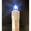 Generico LUCE BIANCO INTERMITTENTE - LUMINO ELETTRONICO VOTIVO PER CIMITERO - EXTRADURATA BATTERIA | Candele led a batteria sostituibile per cimitero. (GRANDE - LOCULO | Durata: 1,5 anni)