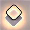 Mengjay Applique da Parete Interno, 24W LED Lampada da Parete Moderno 3000K/4500K/6000K Dimmerabile, Lampada a Muro Interni per Camera da Letto Soggiorno Bagno Corridoio Scale (B)