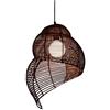 CSSYKV Lampadario A Sospensione in Rattan Design Creativo Fatto A Mano in Vimini Lampadario per Ristorante Decorazione Illuminazione Soffitto Lampada A Sospensione Camera da Letto Balcone Bar Lampada