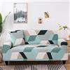 QQWBHJ Copridivani 1 2 3 e 4 posti Copridivani elasticizzati Copridivani con stampa Copridivani universali Copridivani completi Protezione per mobili per cani, gatti e anim(Size:1 Seater (90-140cm),Color:T)