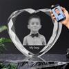 DUOYUN Foto di Cristallo Personalizzata - Opzionale 2D/3D Inciso, Regali di Cristallo Personalizzati con la Tua Foto, Regali per San Valentino, Anniversario, Compleanno, Matrimonio per Lui/Lei - Diamante