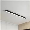 Klobvtt Lampada da soffitto Moderna e Minimalista, plafoniera a LED Lampadari a Striscia Lunga Lampade da soffitto a Semi Incasso per Cucina Soggiorno Camera da Letto Ristorante Ufficio Bar （3 Colori