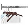 AoHao Appendiabiti pieghevole a 10 fori, in acciaio inox, portata 20 kg, montaggio a parete, stabile, girevole a 180°, gancio pieghevole da parete per lavanderia, camera da letto, bagno