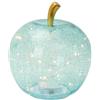 Palais Royal Mela Decorativa Azzurra con LED 24cm Vetro
