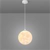 LLXDFUU Moderne lampade a sospensione a forma di luna Lampada a sospensione a forma di luna in stile nordico Stampa 3D Lampadario a sospensione regolabile Isola della cucina Camera da letto per bambin