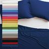 Tata Home Lenzuolo sopra 100% Cotone Misuracm 180x300 Letto da Una Piazza e Mezza Francese Colore Blu Made in Italy 57 Fili al cm2