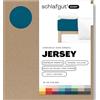 schlafgut Easy Jersey, lenzuola con angoli 140x200 cm a 160x200 cm, 100% cotone biologico, certificato ÖKO TEX, Petrol Deep