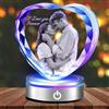 Emoragifou Cornice Personalizzata, Foto in Cristallo con Incisione Laser, Regalo Personalizzato per Matrimonio e Anniversario per Donna Uomo Fidanzato Fidanzata, Regali di Compleanno per Lui e Lei