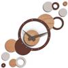 Giallobus - Orologio da Parete Adesivo Modulare Geotime - Bubbles - Legno Mdf - Geotime - 13B_Elm - Orologio da parete moderno - Numeri adesivi 3d - Costruzione modulare